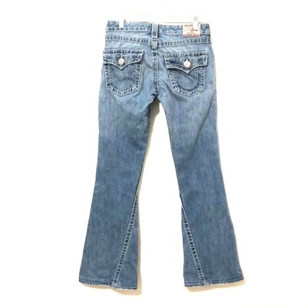 True Religion Joey Big T Flare Jeans Light Wash - Picture 3 of 7